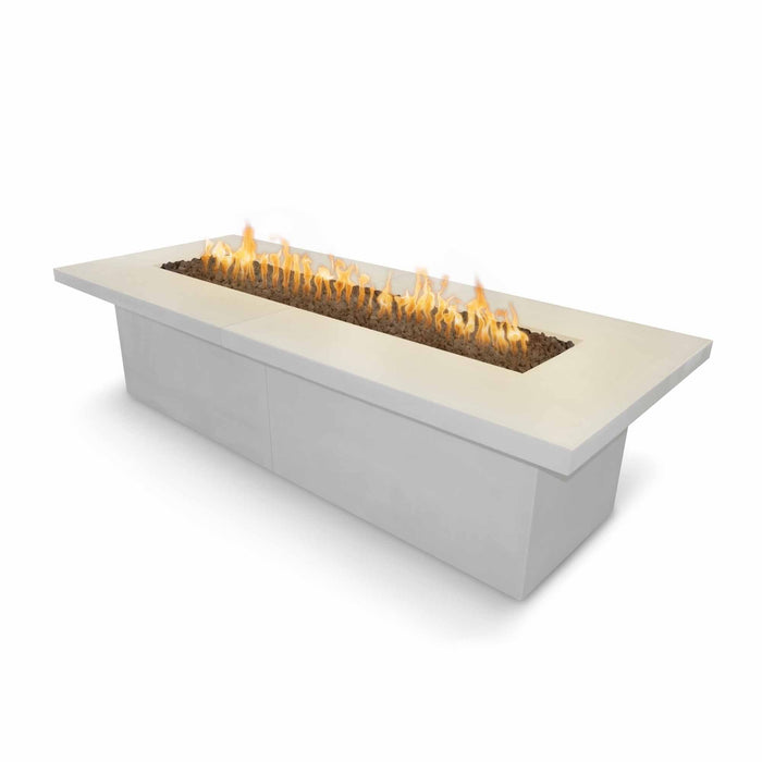 The Outdoor Plus 144" Rectangular Newport Fire Table - GFRC Concrete - Liquid Propane