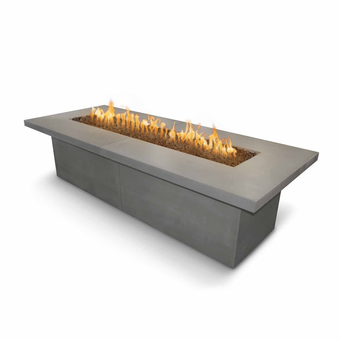 The Outdoor Plus 144" Rectangular Newport Fire Table - GFRC Concrete - Natural Gas