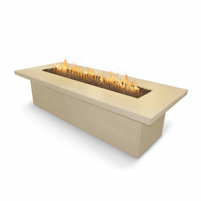 The Outdoor Plus 144" Rectangular Newport Fire Table - GFRC Concrete - Natural Gas