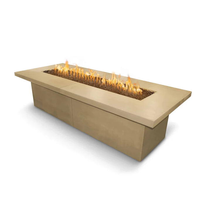 The Outdoor Plus Rectangular Newport Fire Table Corten Steel