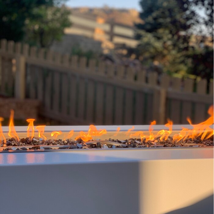 The Outdoor Plus 60" Rectangular Pismo Fire Pit - Powder Coated Metal