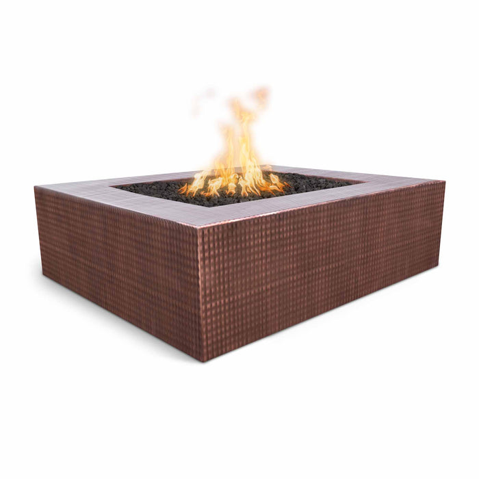 The Outdoor Plus Square Quad Fire Pit - Hammered Copper