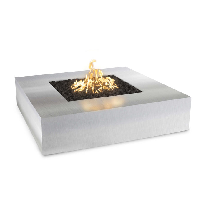 The Outdoor Plus Square Quad Fire Pit - Stainless Steel