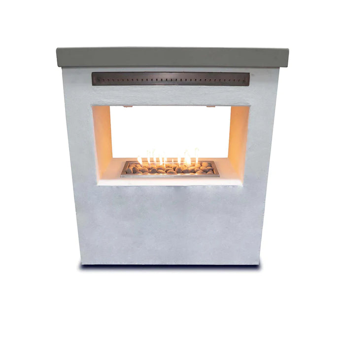 The Outdoor Plus 60" Rectangular RTF Outdoor Fireplace RTF Outdoor Fireplace - Hardieboard & Steel Frame