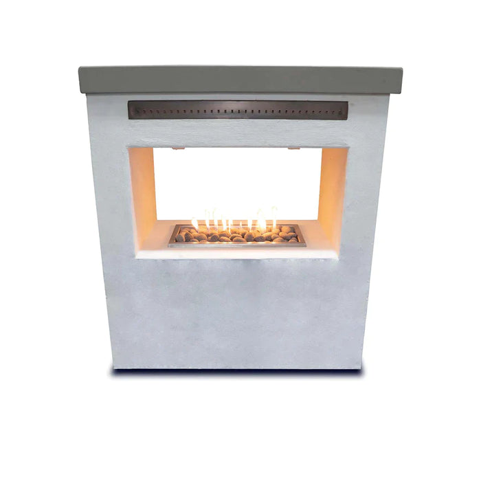 The Outdoor Plus 72" Rectangular RTF Outdoor Fireplace RTF Outdoor Fireplace - Hardieboard & Steel Frame