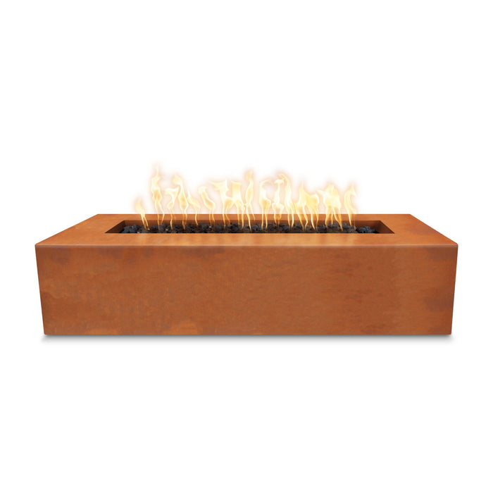 The Outdoor Plus Rectangular Regal Fire Pit - Corten Steel