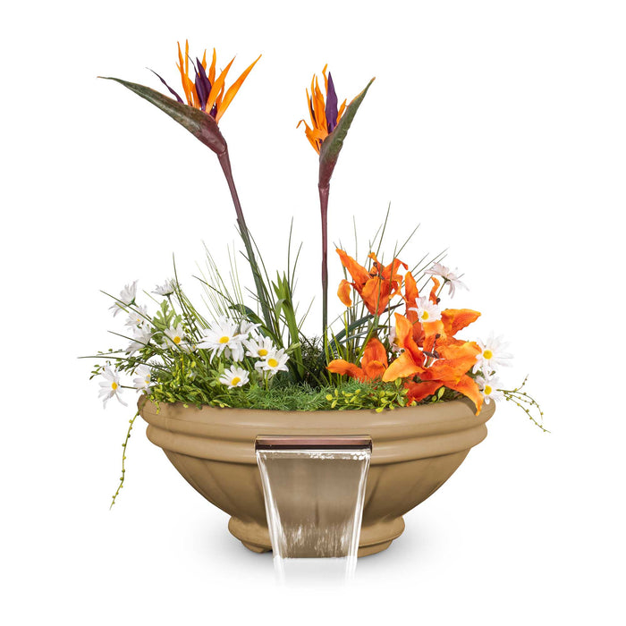 The Outdoor Plus Roma GFRC Concrete Planter & Water Bowl