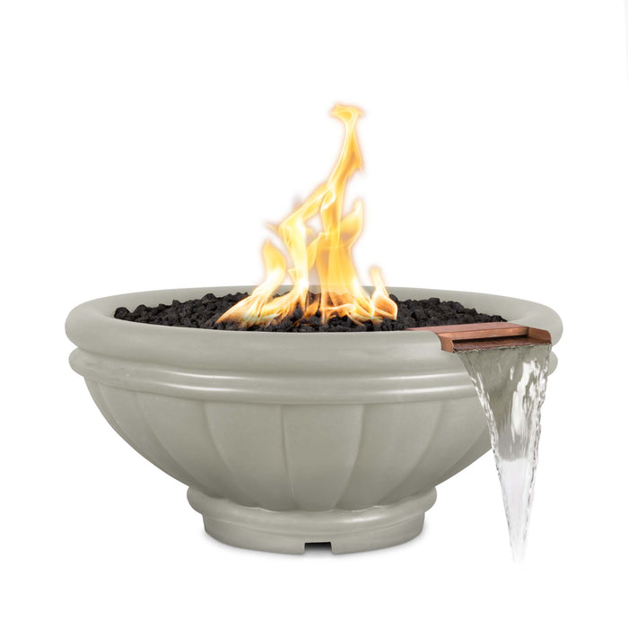 The Outdoor Plus 24" Round Roma Fire & Water Bowl - GFRC Concrete