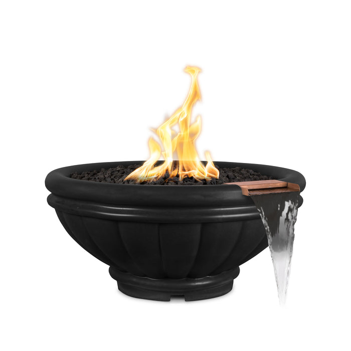 The Outdoor Plus 24" Round Roma Fire & Water Bowl - GFRC Concrete