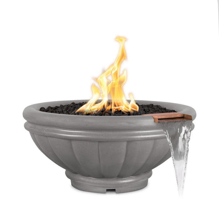 The Outdoor Plus 24" Round Roma Fire & Water Bowl - GFRC Concrete