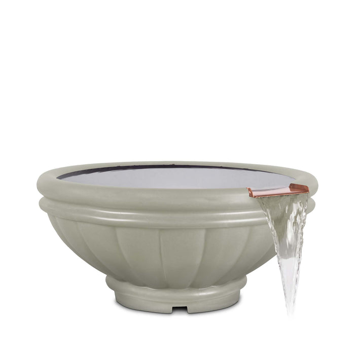 The Outdoor Plus Round Roma Water Bowl - GFRC Concrete