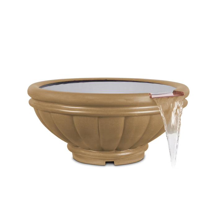 The Outdoor Plus Round Roma Water Bowl - GFRC Concrete