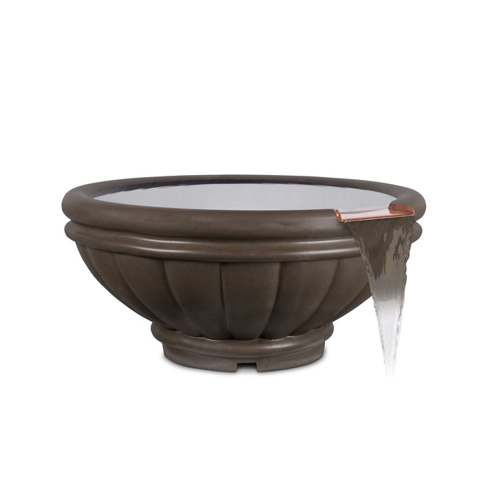 The Outdoor Plus Round Roma Water Bowl - GFRC Concrete