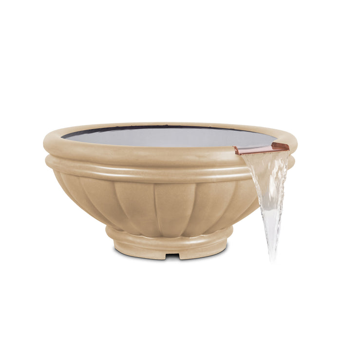 The Outdoor Plus Round Roma Water Bowl - GFRC Concrete