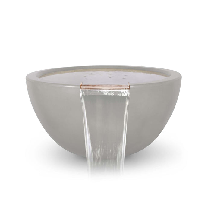 The Outdoor Plus Round Luna Water Bowl - GFRC Concrete