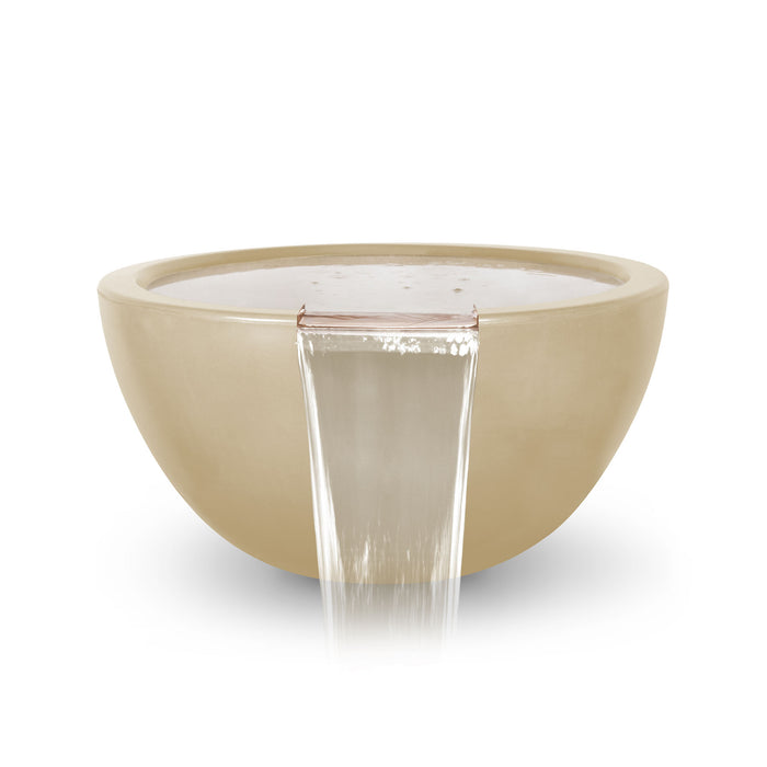 The Outdoor Plus Round Luna Water Bowl - GFRC Concrete