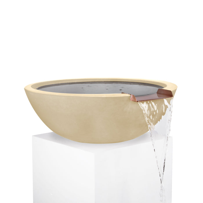 The Outdoor Plus Round Sedona Water Bowl - GFRC Concrete