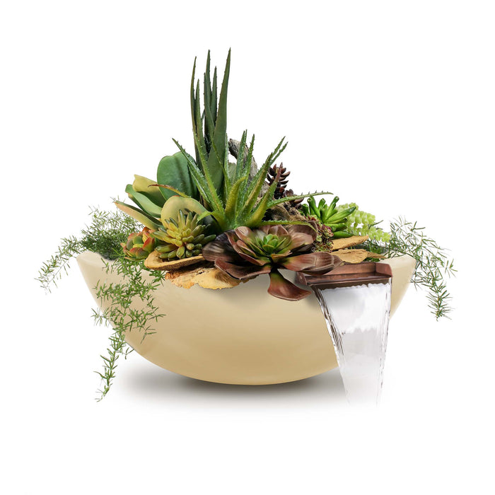 The Outdoor Plus Round Sedona Planter & Water Bowl - GFRC Concrete