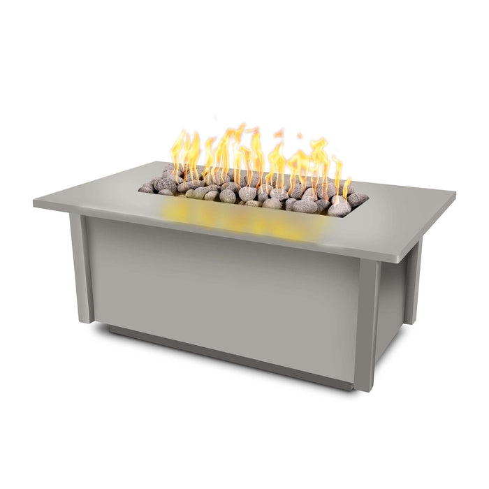 The Outdoor Plus 48" Rectangular Salinas Fire Table - Powder Coated Metal