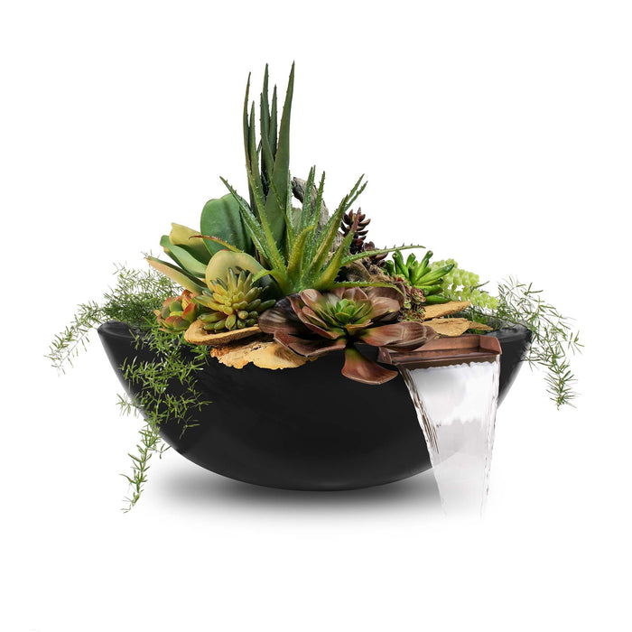 The Outdoor Plus Round Sedona Planter & Water Bowl - GFRC Concrete