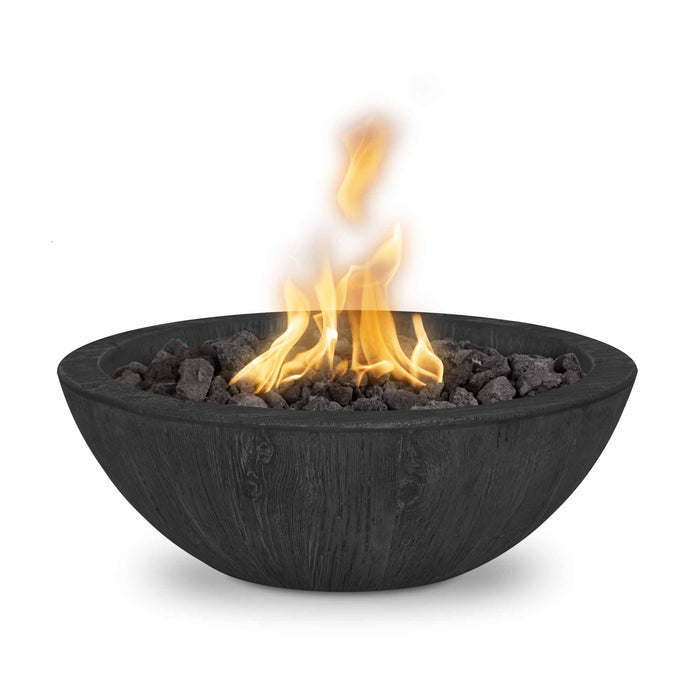 The Outdoor Plus 27" Sedona Fire Bowl - Wood Grain GFRC Concrete