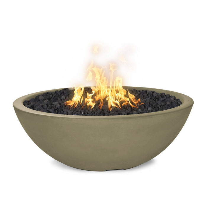 The Outdoor Plus 60" Round Sedona Fire Pit Narrow Ledge - GFRC Concrete - Natural Gas