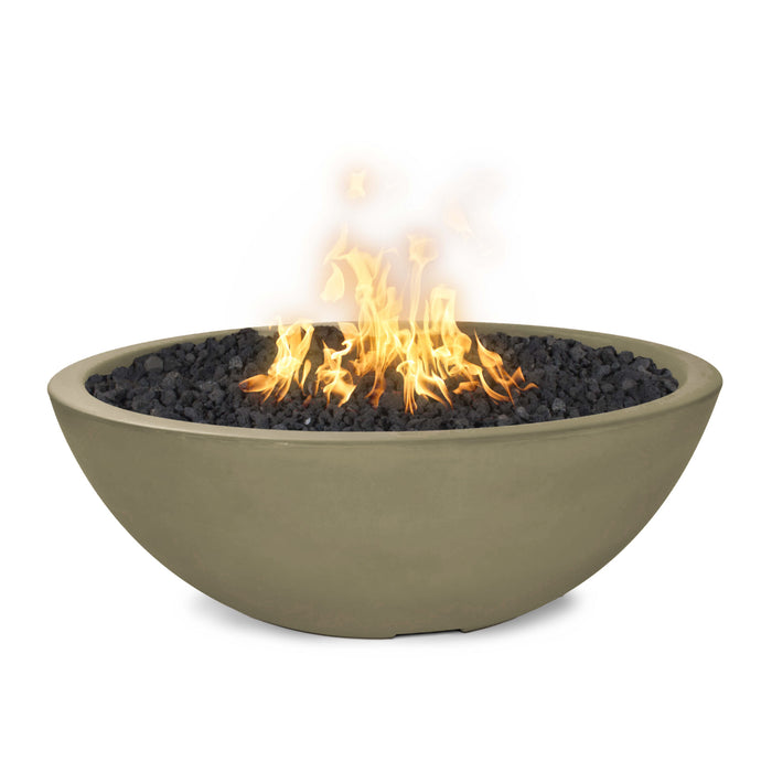 The Outdoor Plus 48" Round Sedona Fire Pit Narrow Ledge - GFRC Concrete - Natural Gas