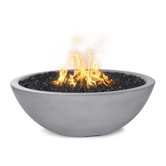 The Outdoor Plus 48" Round Sedona Fire Pit Narrow Ledge - GFRC Concrete - Natural Gas