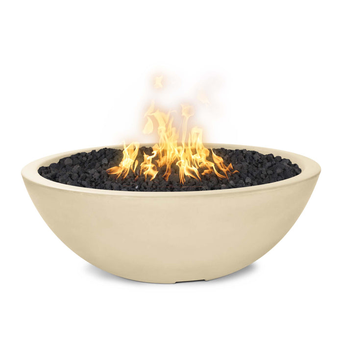 The Outdoor Plus 48" Round Sedona Fire Pit Narrow Ledge - GFRC Concrete - Natural Gas