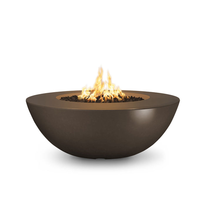 The Outdoor Plus 60" Round Sedona Fire Pit Wide Ledge - GFRC Concrete - Natural Gas