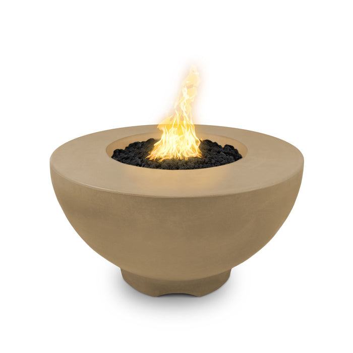 The Outdoor Plus 37" Round Sienna Fire Pit - GFRC Concrete - Liquid Propane