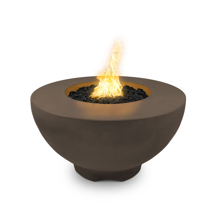 The Outdoor Plus 37" Round Sienna Fire Pit - GFRC Concrete - Liquid Propane