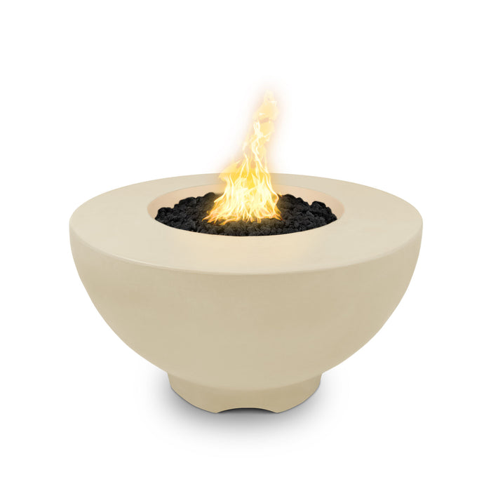 The Outdoor Plus 37" Round Sienna Fire Pit - GFRC Concrete - Liquid Propane