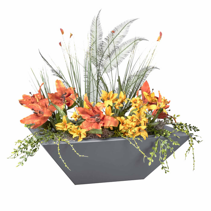 The Outdoor Plus Square Maya Planter Bowl - Powder Coated Metal