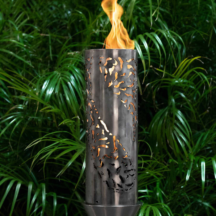 TOP FIRES by The Outdoor Plus 14 Inch Tiki Fire Torch Stainless Steel