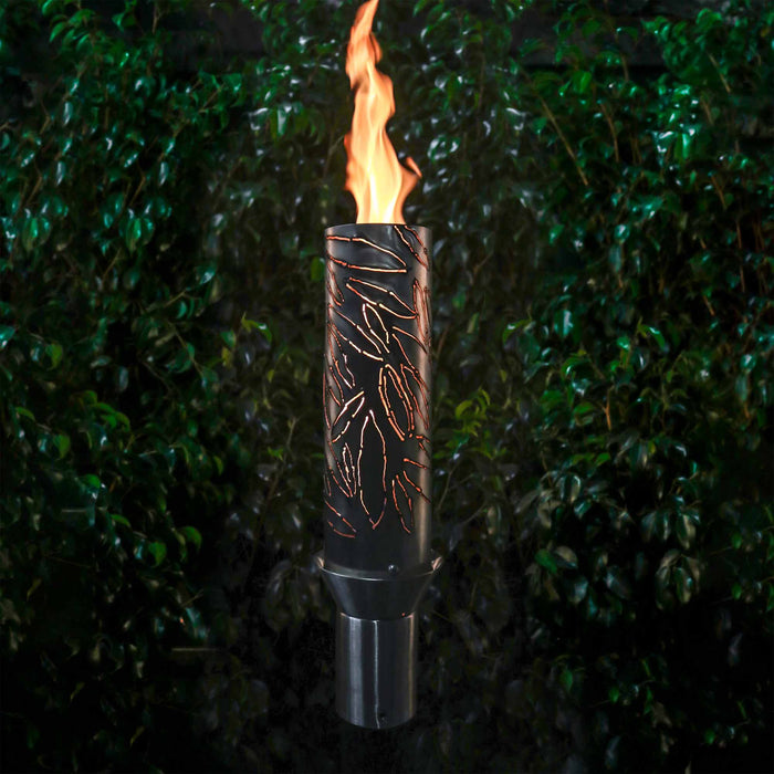 TOP FIRES by The Outdoor Plus 14 Inch Tropical Fire Torch Stainless Steel