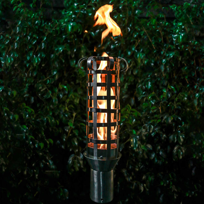 TOP FIRES by The Outdoor Plus 14 Inch Woven Fire Torch Stainless Steel