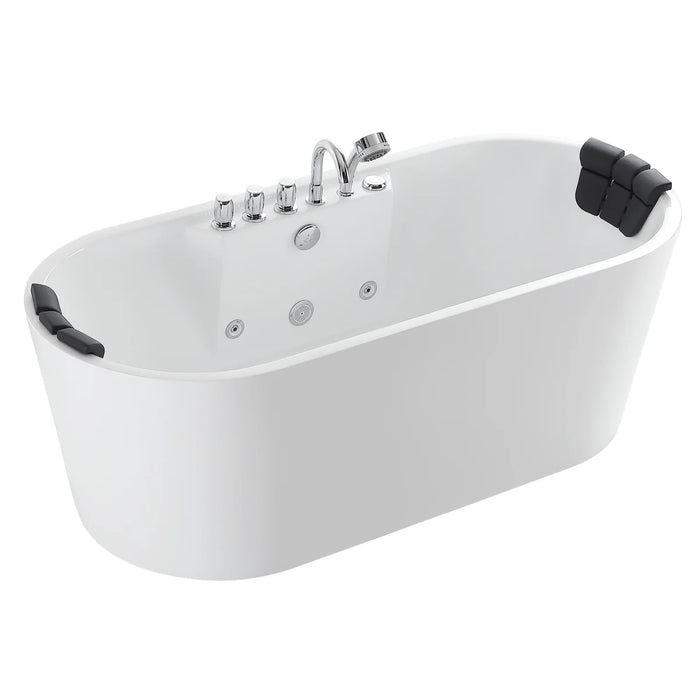 Empava 67 in. Whirlpool Acrylic Freestanding Bathtub