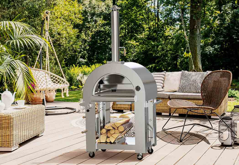 Empava Outdoor Wood Fired and Gas Pizza Oven PG03