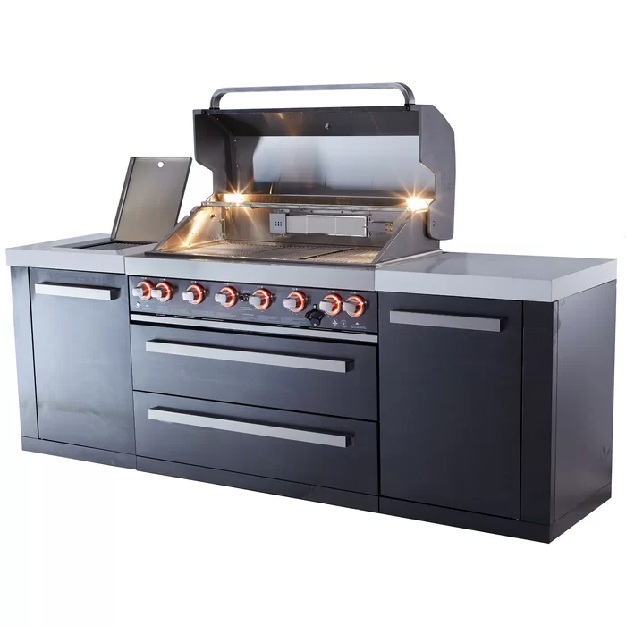 93" 8-Burner Propane BBQ Island