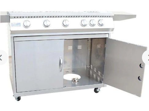 KoKoMo 5 Burner 40 Inch Grill Cart With Locking Casters Heavy Duty