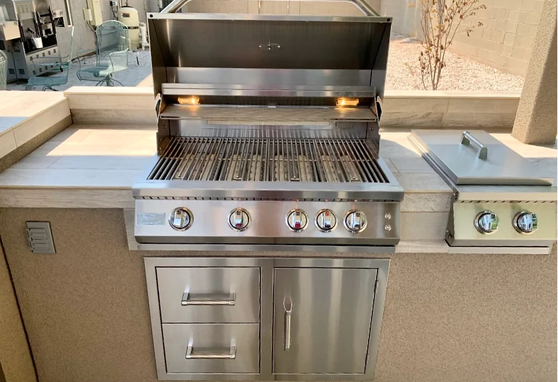 Outdoor Kitchen Stainless Steel Two Drawer - One Door Combo