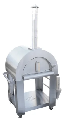 Stainless Steel Freestanding Wood-Fired Pizza Oven in Silver-Kokomo Grill